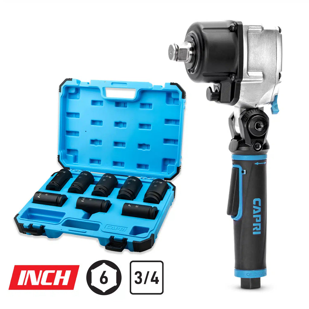 3/4" Drive Flex-Head Angle Essentials Impact Bundle, SAE
