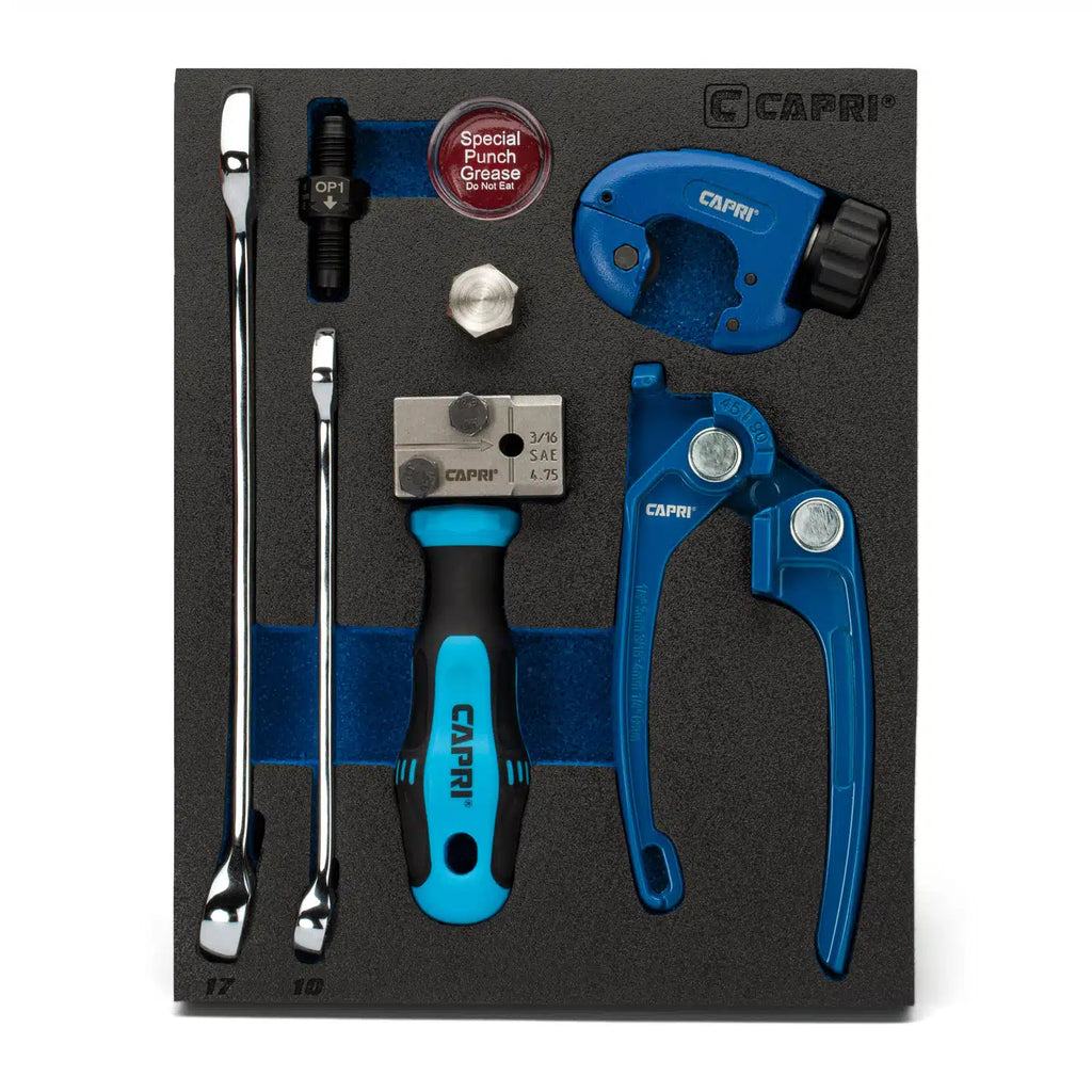 3/16 in. Double Flaring Tool Kit in Mechanic's Tray