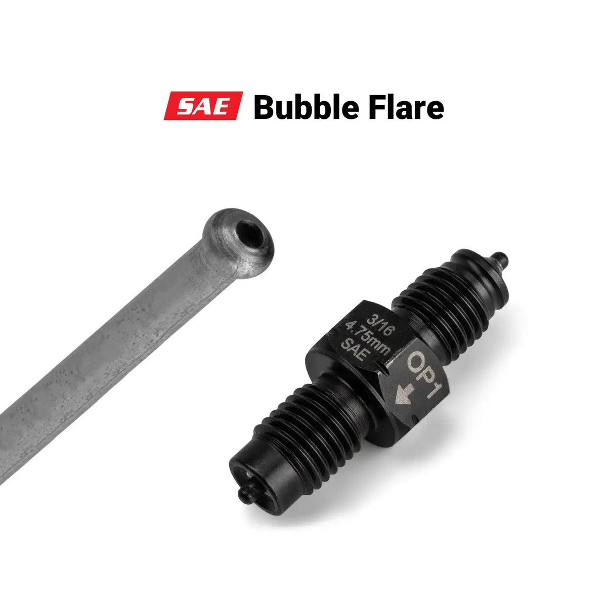 Double Flaring Tool for Brake Lines, 4.75 mm DIN and 3/16" SAE