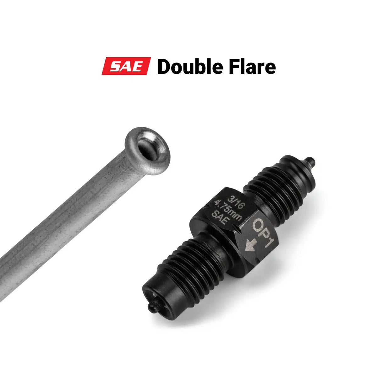 Double Flaring Tool for Brake Lines, 4.75 mm DIN and 3/16" SAE