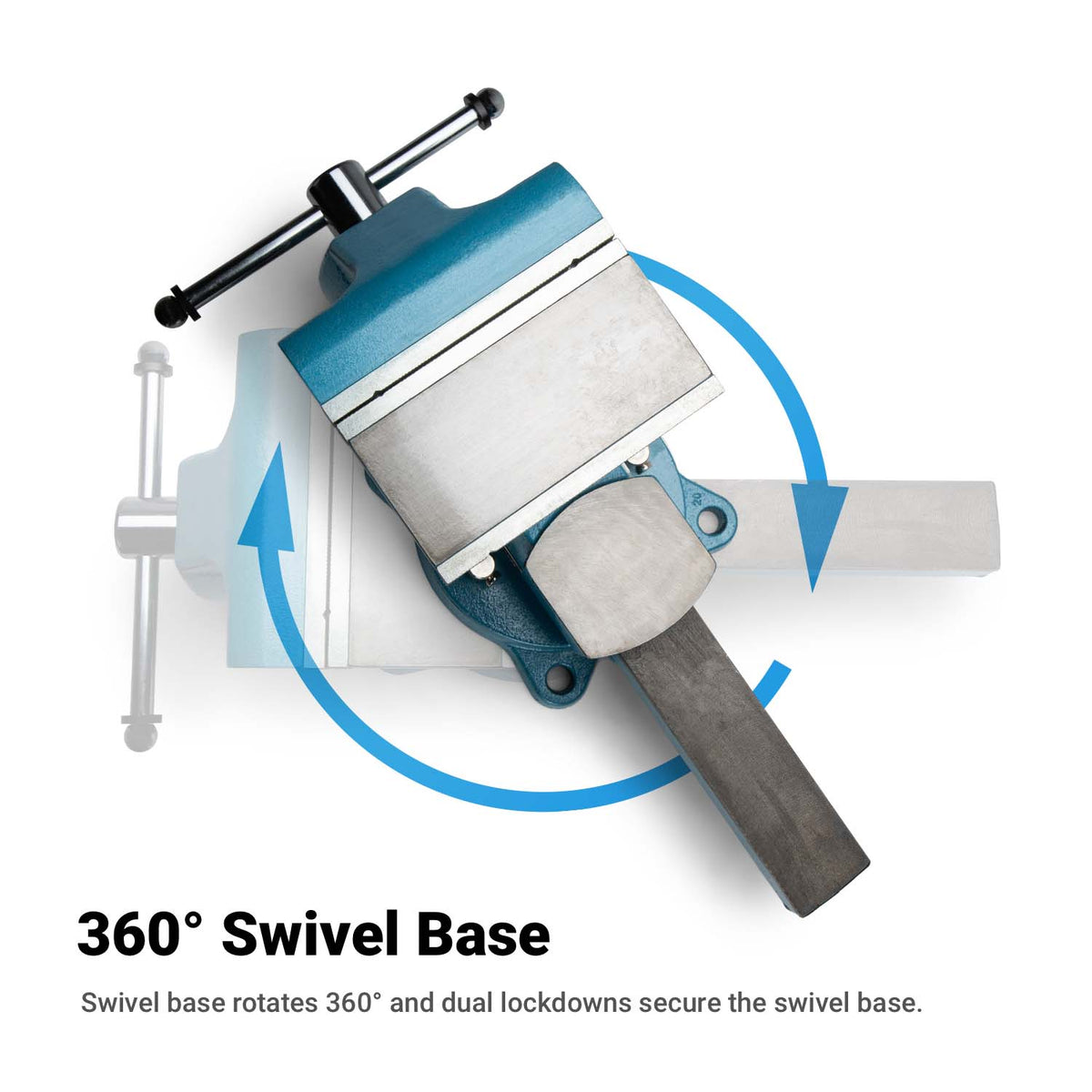 Reversible Bench Vise, Ductile Iron 6 1/2"