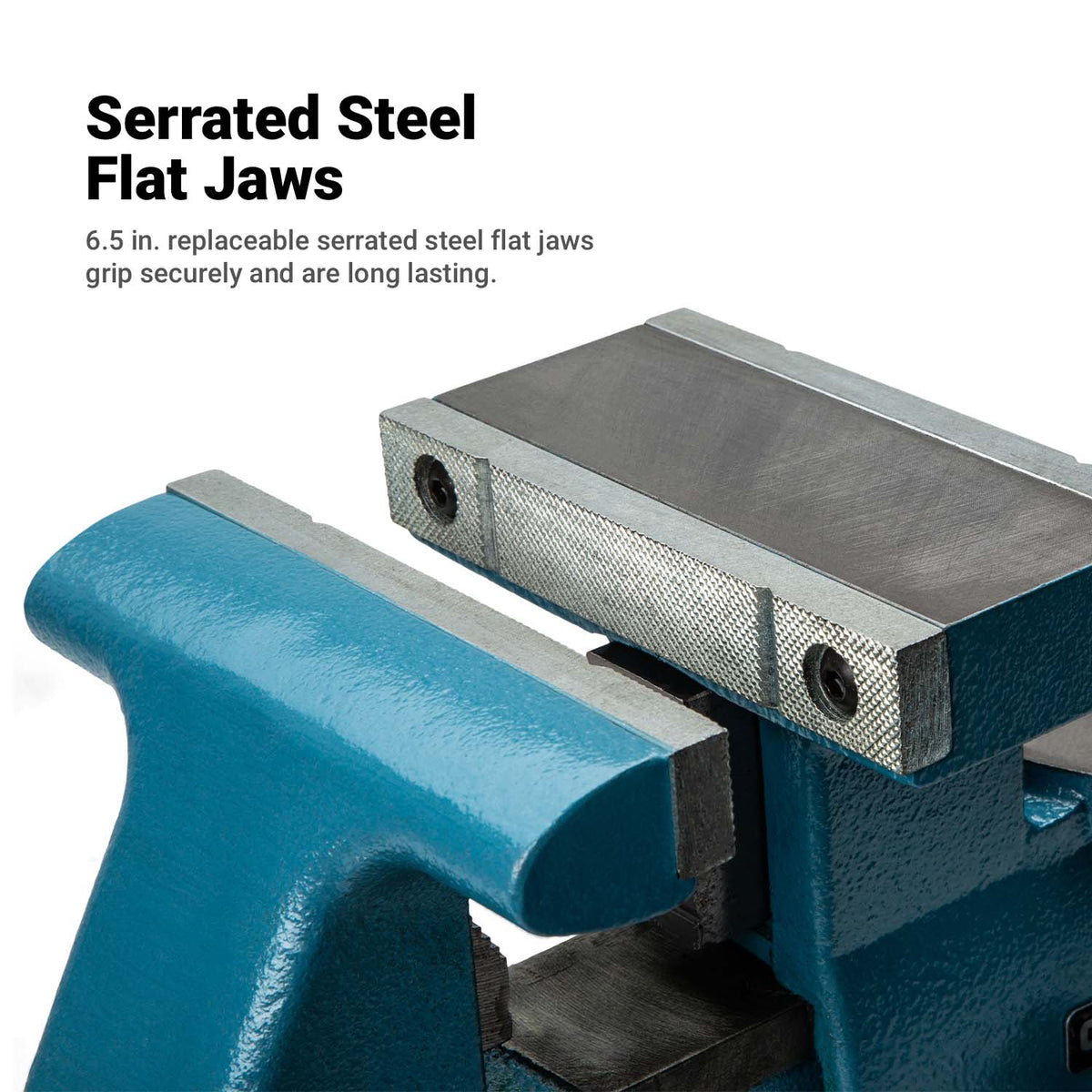 Reversible Bench Vise, Ductile Iron 6 1/2"