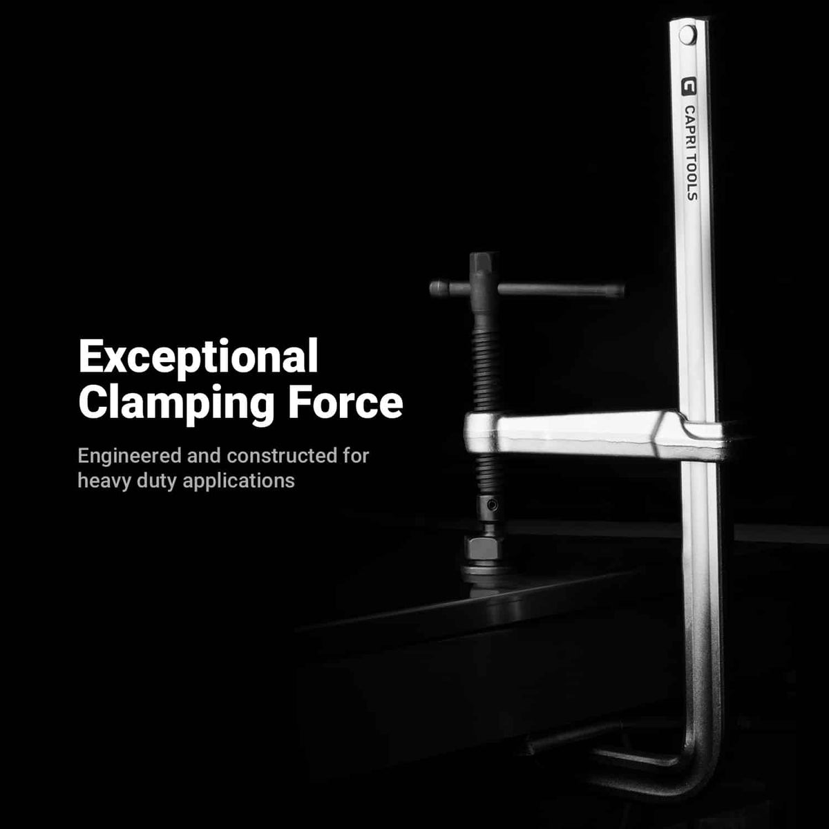 Heavy Duty Sliding Bar Clamps with V-Clamps for Round and Angled Objects, 2-Piece Set