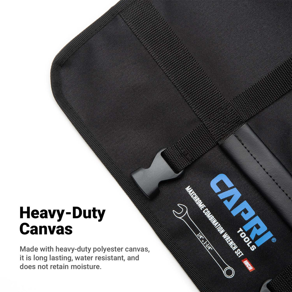 Wrench Canvas Pouch for CP11495PK, SAE, 1/4" to 1-1/4", 17 Slots
