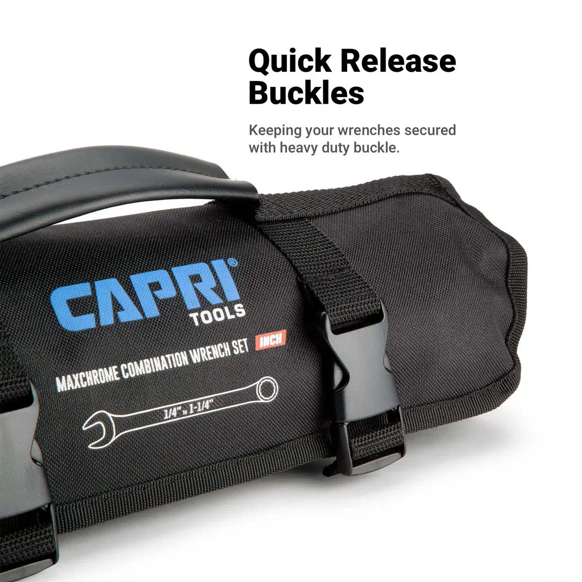 Wrench Canvas Pouch for CP11495PK, SAE, 1/4" to 1-1/4", 17 Slots
