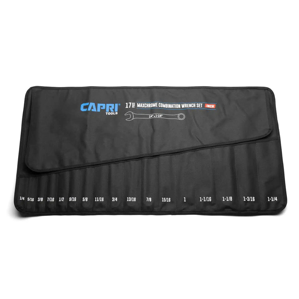 Wrench Canvas Pouch for CP11495PK, SAE, 1/4" to 1-1/4", 17 Slots