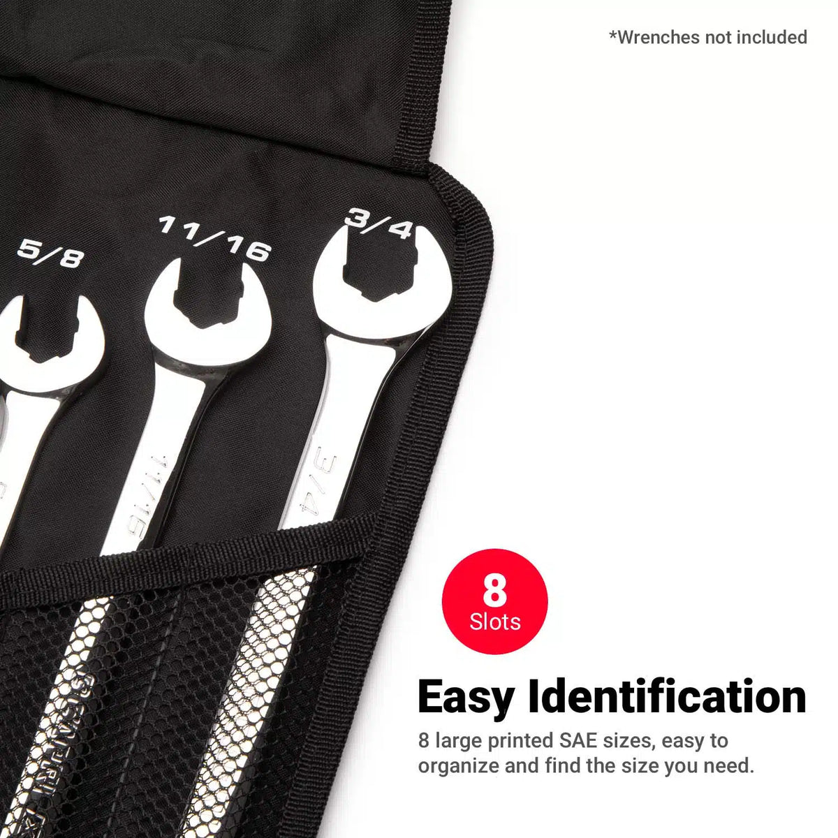 WaveDrive Pro Wrench Pouch, 5/16 to 3/4 in., SAE