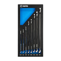 WaveDrive Pro Combination Wrench Set with Mechanic's Tray, 5/16"-3/4", SAE
