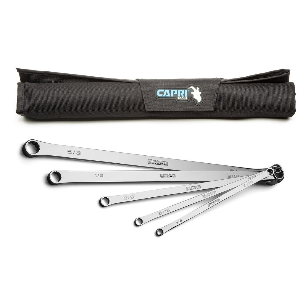 Double Box End Wrench Set, SAE, 1/4-3/4", 5-Piece