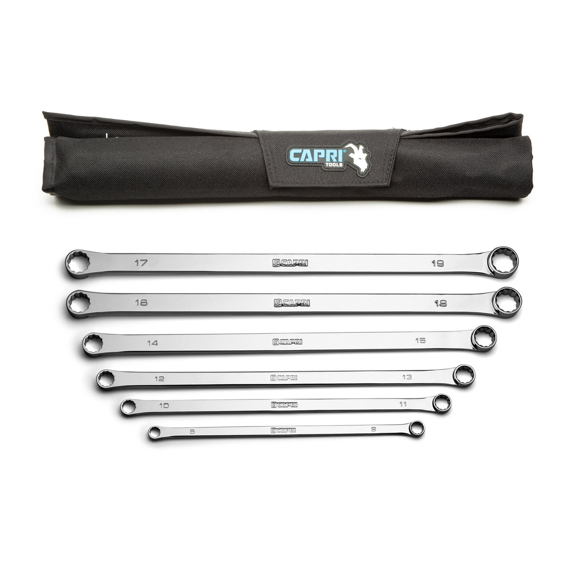 Double Box End Wrench Set, Metric, 8-19 mm