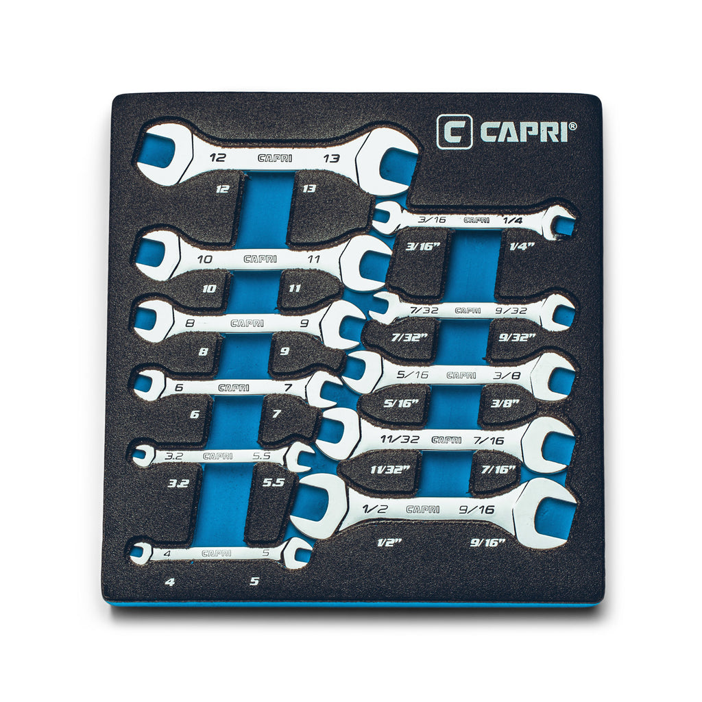 MaxChrome Master Mini Wrenches Set, 11-Piece, Metric and SAE