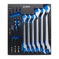 Super Thin 13-Piece Metric Wrench Set with Mechanics Tray