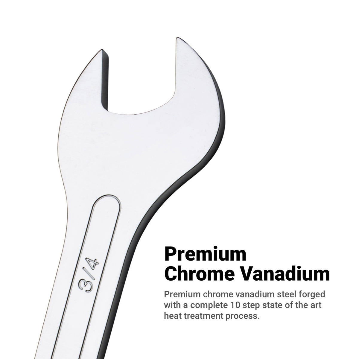 MaxChrome Super Thin Flat Wrenches, 7-Piece, Metric