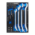 Super Thin 9-Piece SAE Wrench Set with Mechanic's Tray
