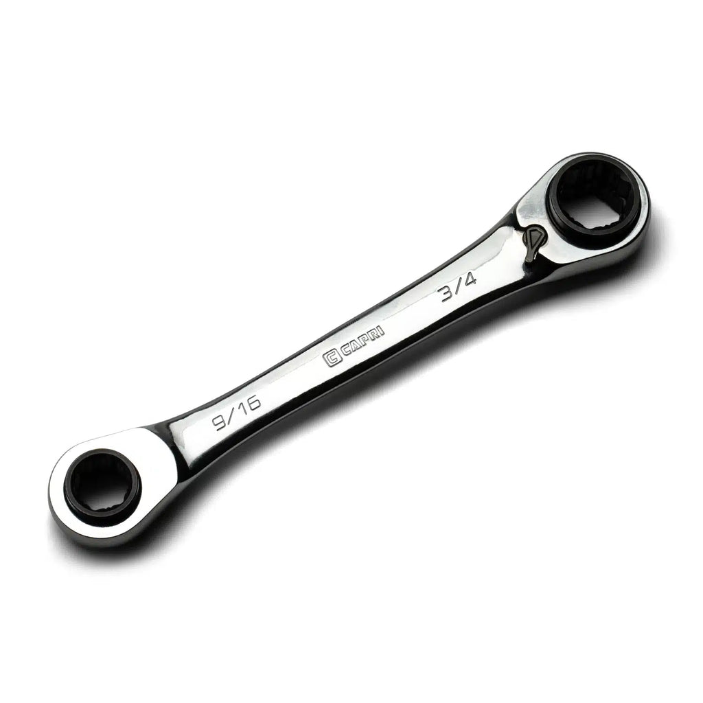 4-in-1 Reversible Box End Ratchet Wrenches, SAE