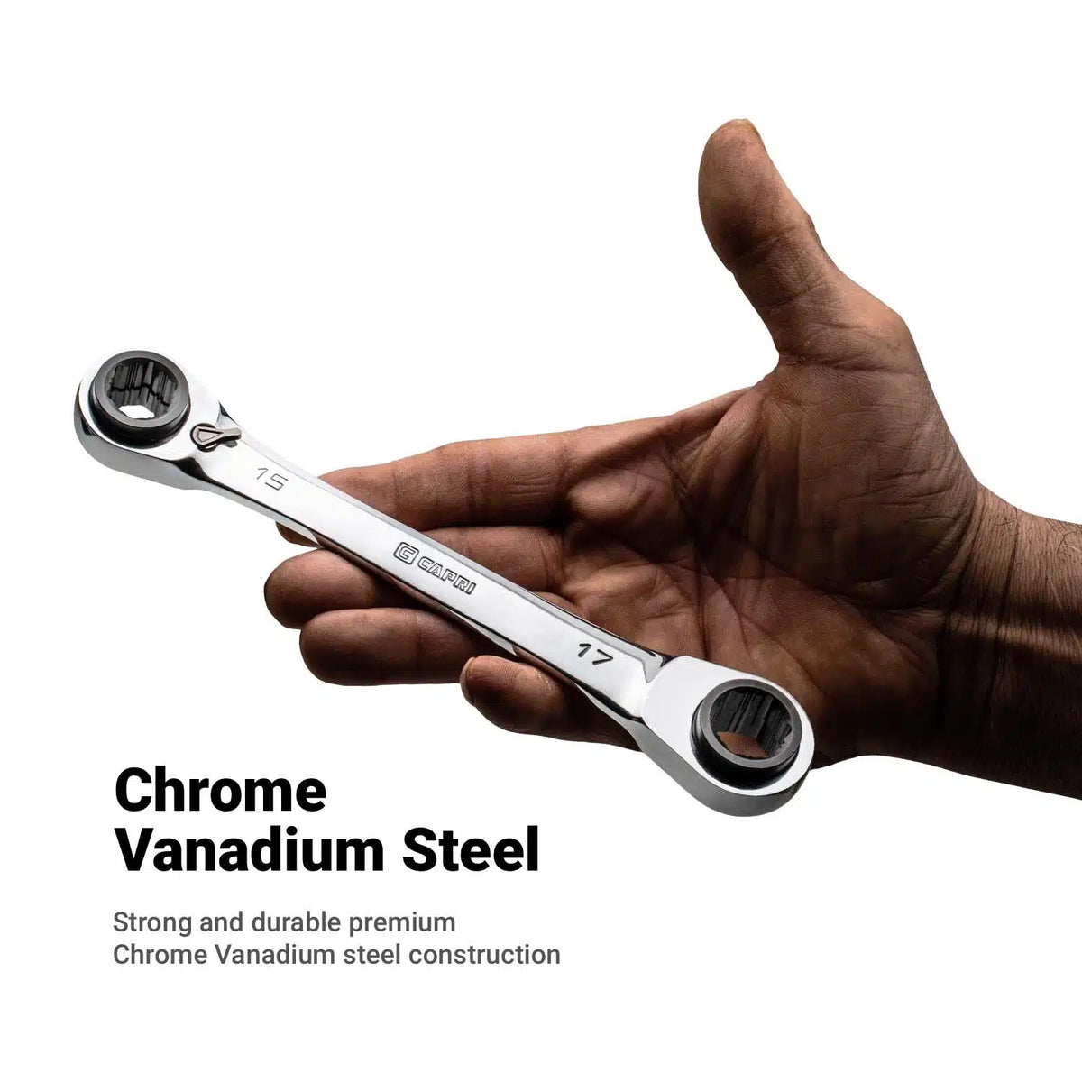 4-in-1 Reversible Box End Ratchet Wrenches, SAE