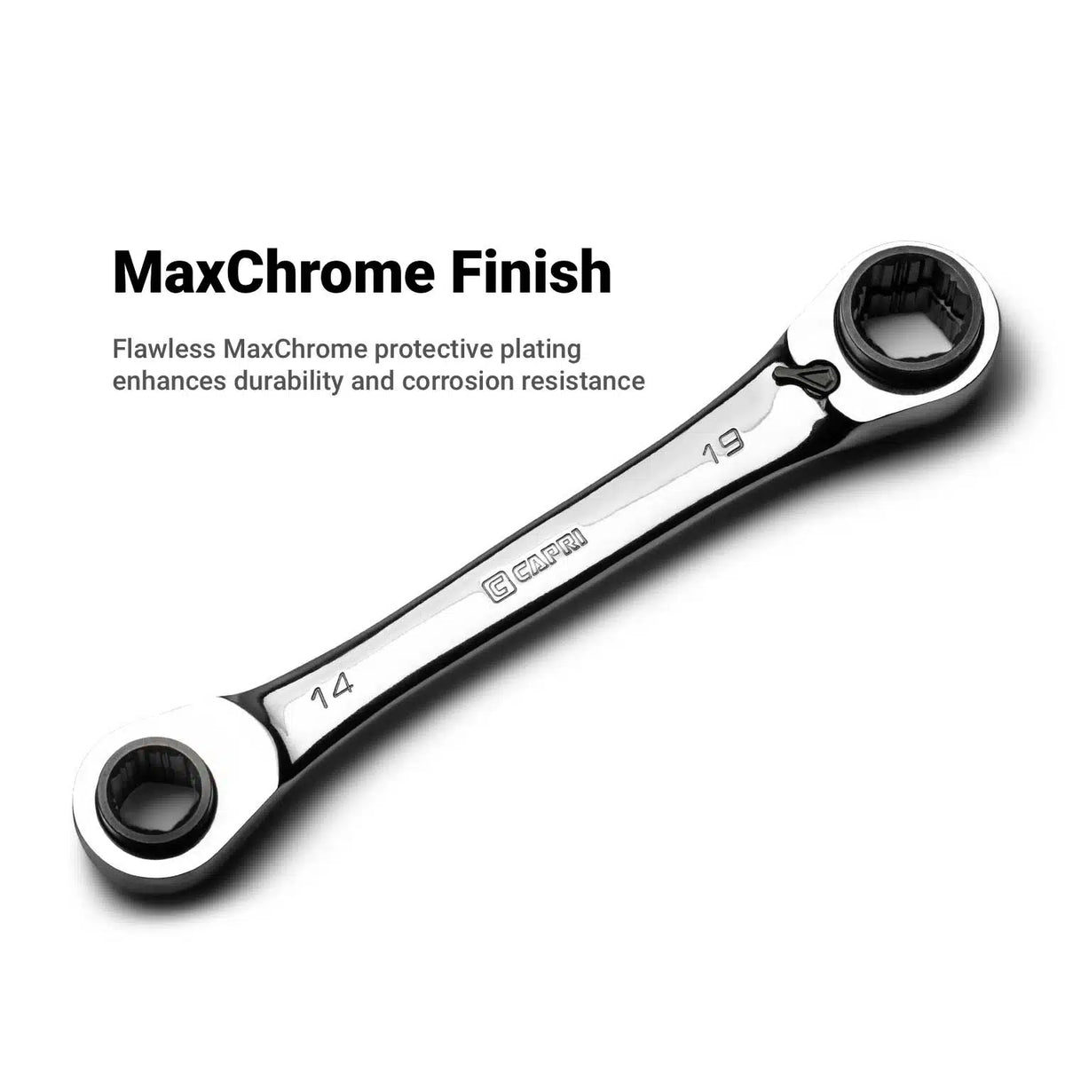 4-in-1 Reversible Box End Ratchet Wrenches, SAE