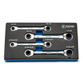 4-in-1 Reversible Box End Ratchet Wrench Set