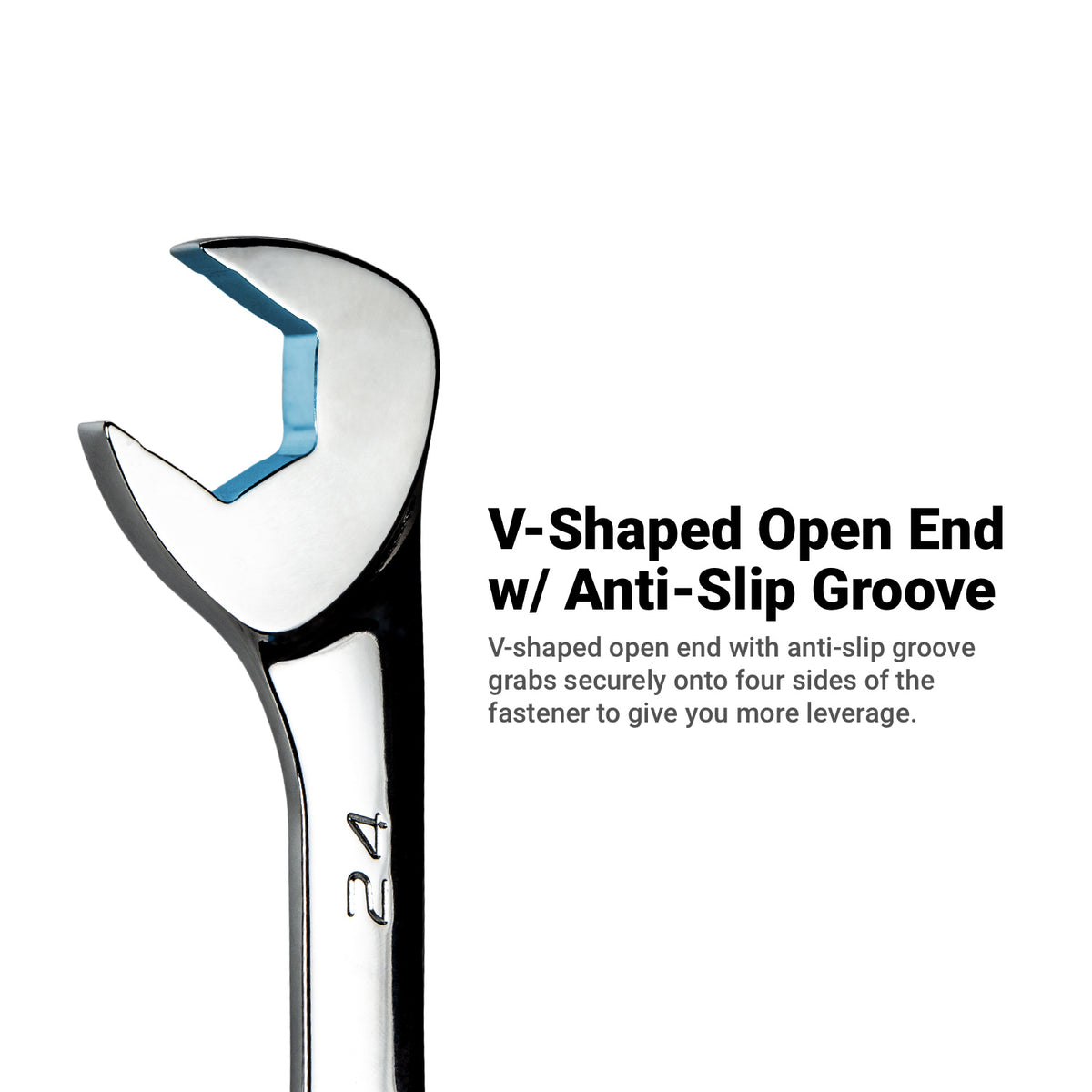 Angle Open End Wrench Set, 30/60, 6 to 24 mm, Metric, Mechanics Tray