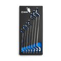 75-Degree Offset Double Box End Wrench Set, 1/4 to 1 in., Mechanics Tray