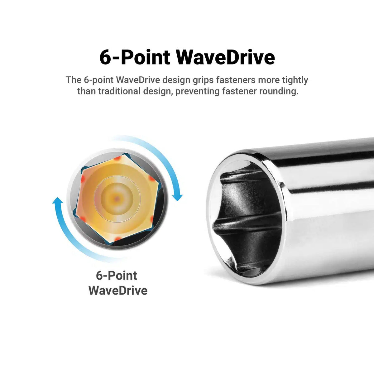 1/4" Drive 6-Point Master Chrome Sockets Set, 4-15 mm, Metric