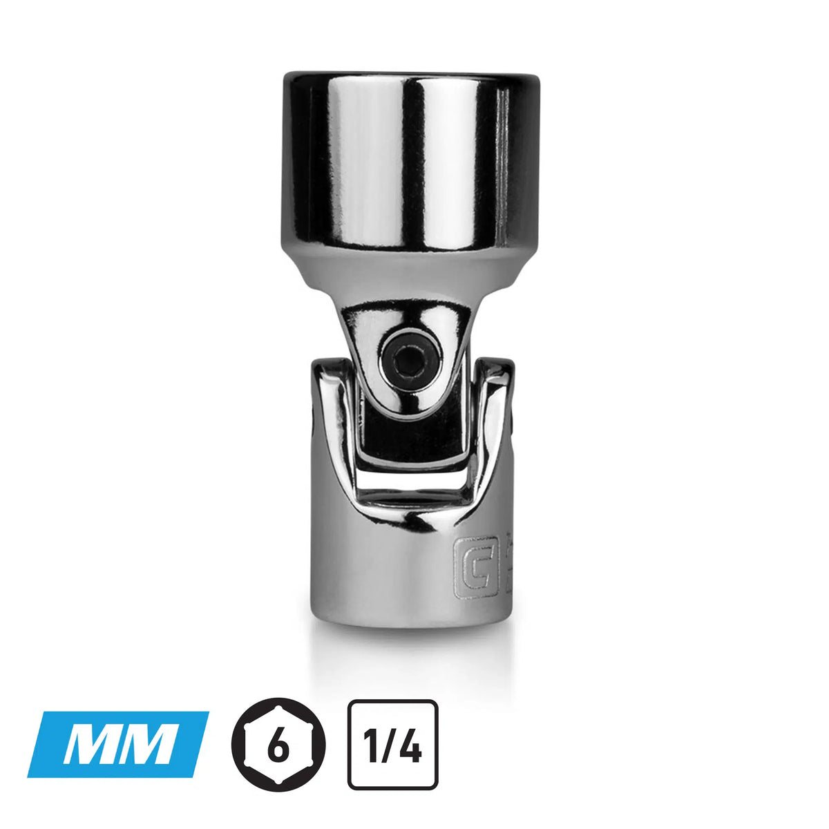 1/4" Drive Universal Sockets, 6-Point, Metric