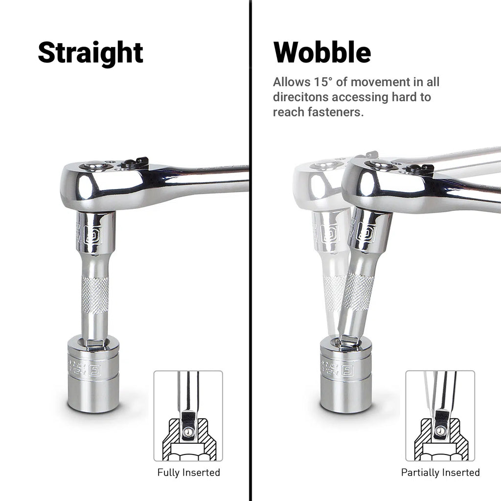1/4" Drive Wobble Plus Extension Bars