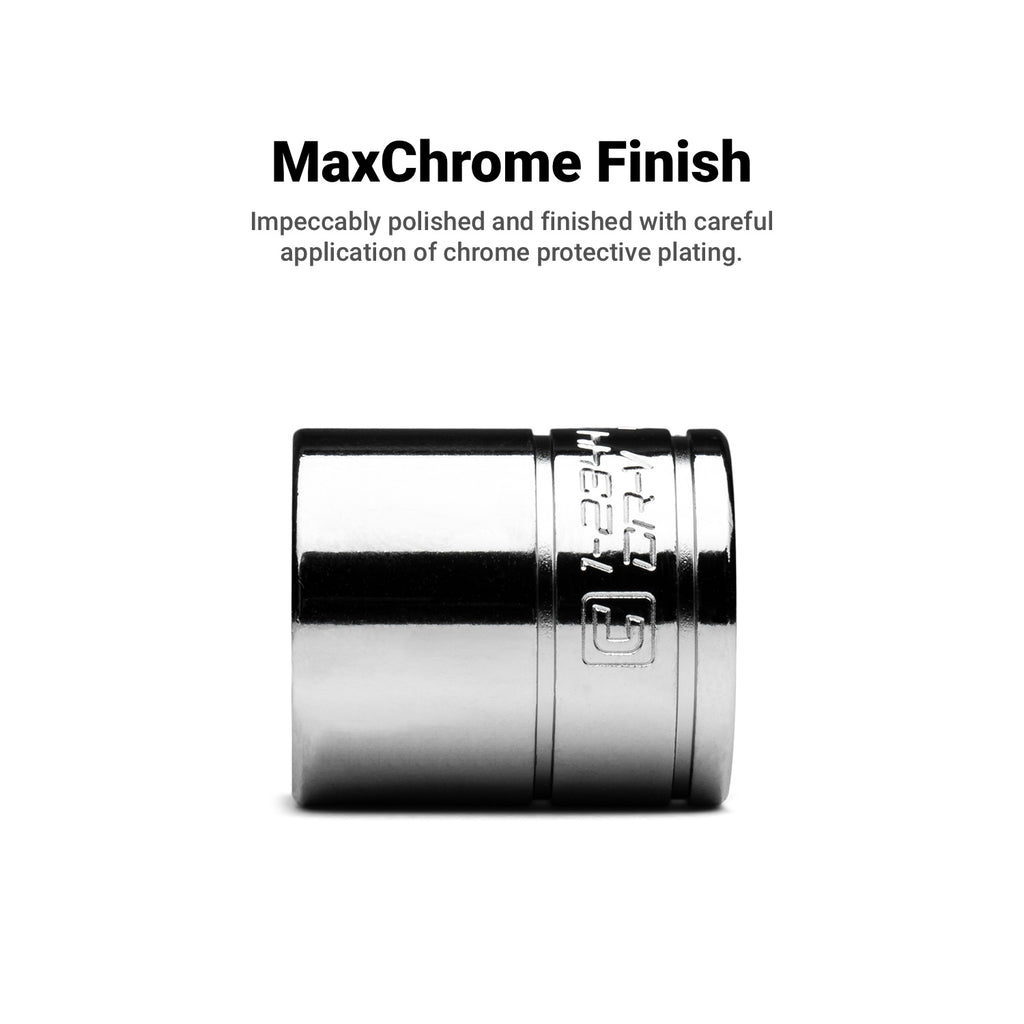1/4" Drive 6-Point Master Chrome Sockets Set, 4-15 mm, Metric, Blue