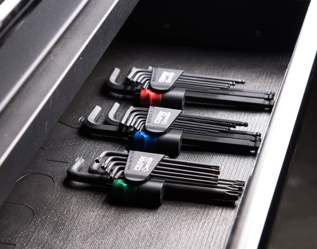 Hex Key Wrench Set, Ballpoint, Long Arm, Metric