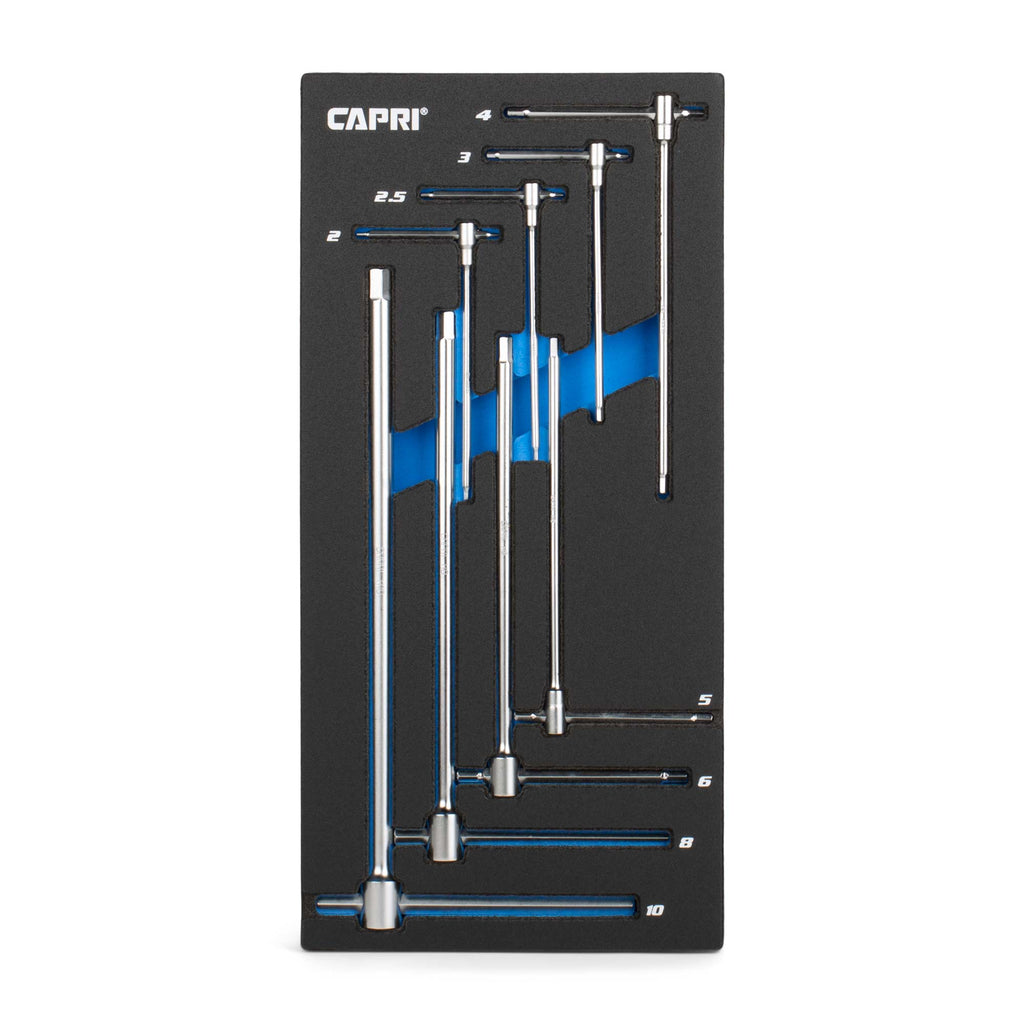 Sliding T-Handles Set with Mechanics Tray, 8-Piece