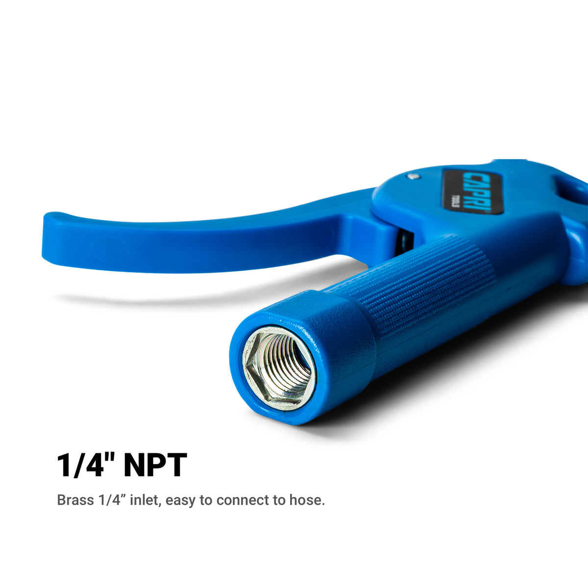 12-in Air Blow Gun with Rubber Tip, Blue