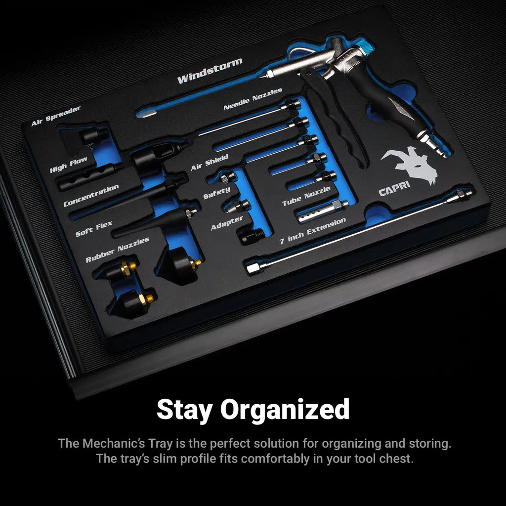 19-Piece Windstorm Air Blow Gun Ultimate Kit with Accessories