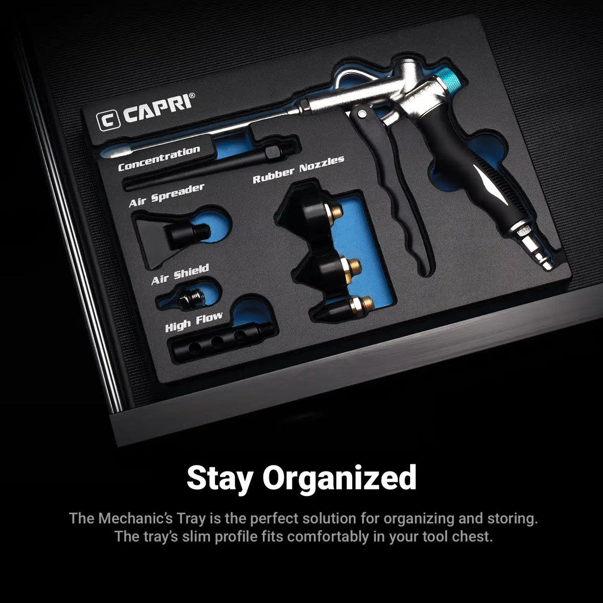 8-Piece Windstorm Air Blow Gun Kit with Accessories