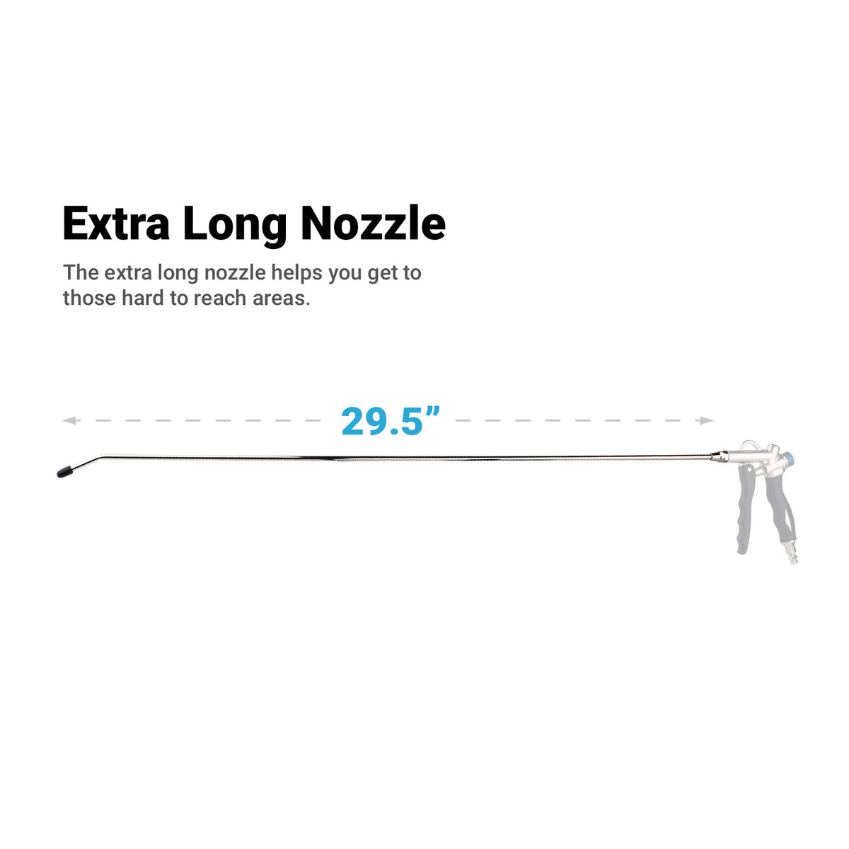 29.5 in. Angled Nozzle with Rubber Tip