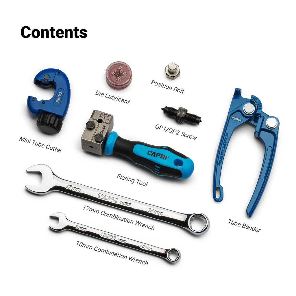 3/16 in. Double Flaring Tool Kit in Mechanic's Tray