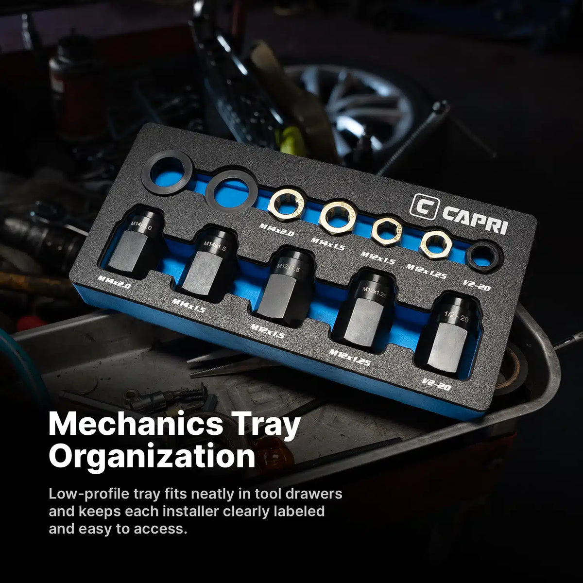 12-Piece Wheel Stud Installer Kit with Mechanics Tray