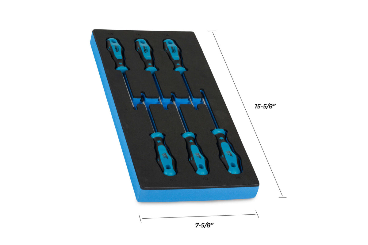 Kontour 6-Piece Star Screwdriver Set with The Mechanics Tray