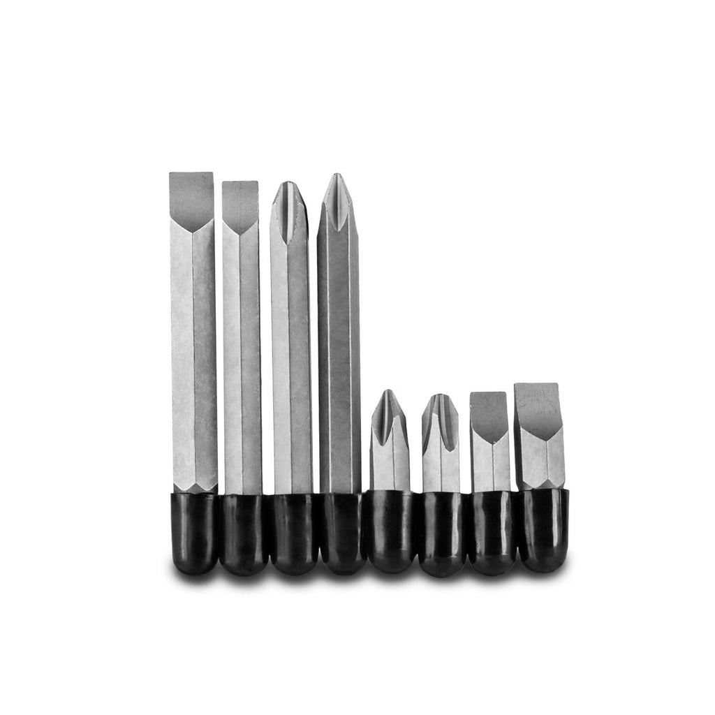Impact Screwdriver Bits, 1/2" Hex Shank