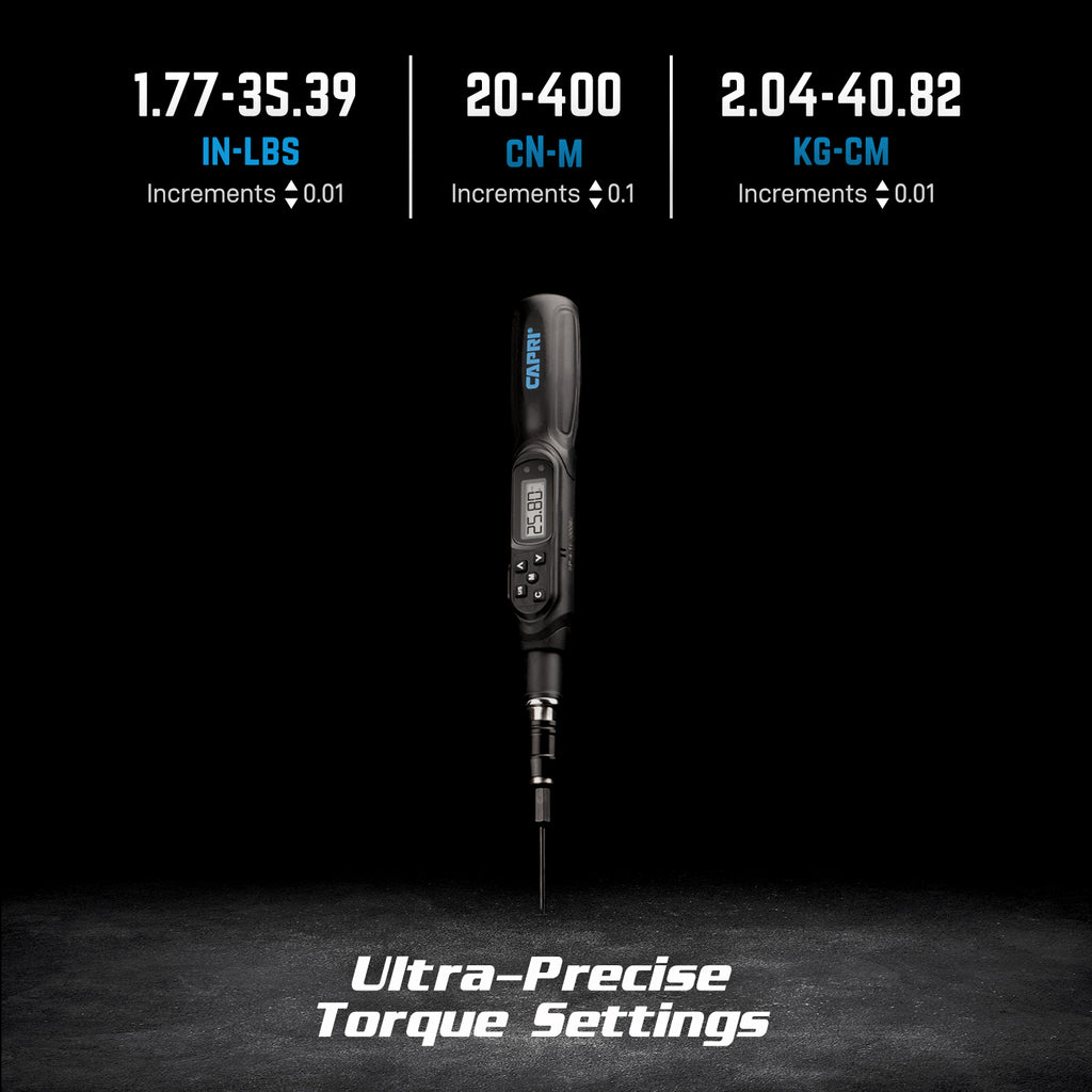 Precision Digital Torque Screwdriver 1.77-35.39 in-lbs.