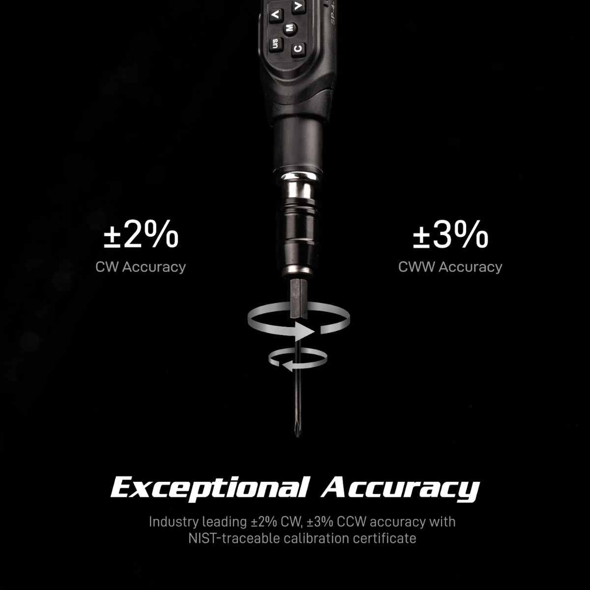 Precision Digital Torque Screwdriver 0.44-4.42 in-lbs.