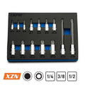 Master XZN Triple Square Spline Bit Socket Set, 14-Piece