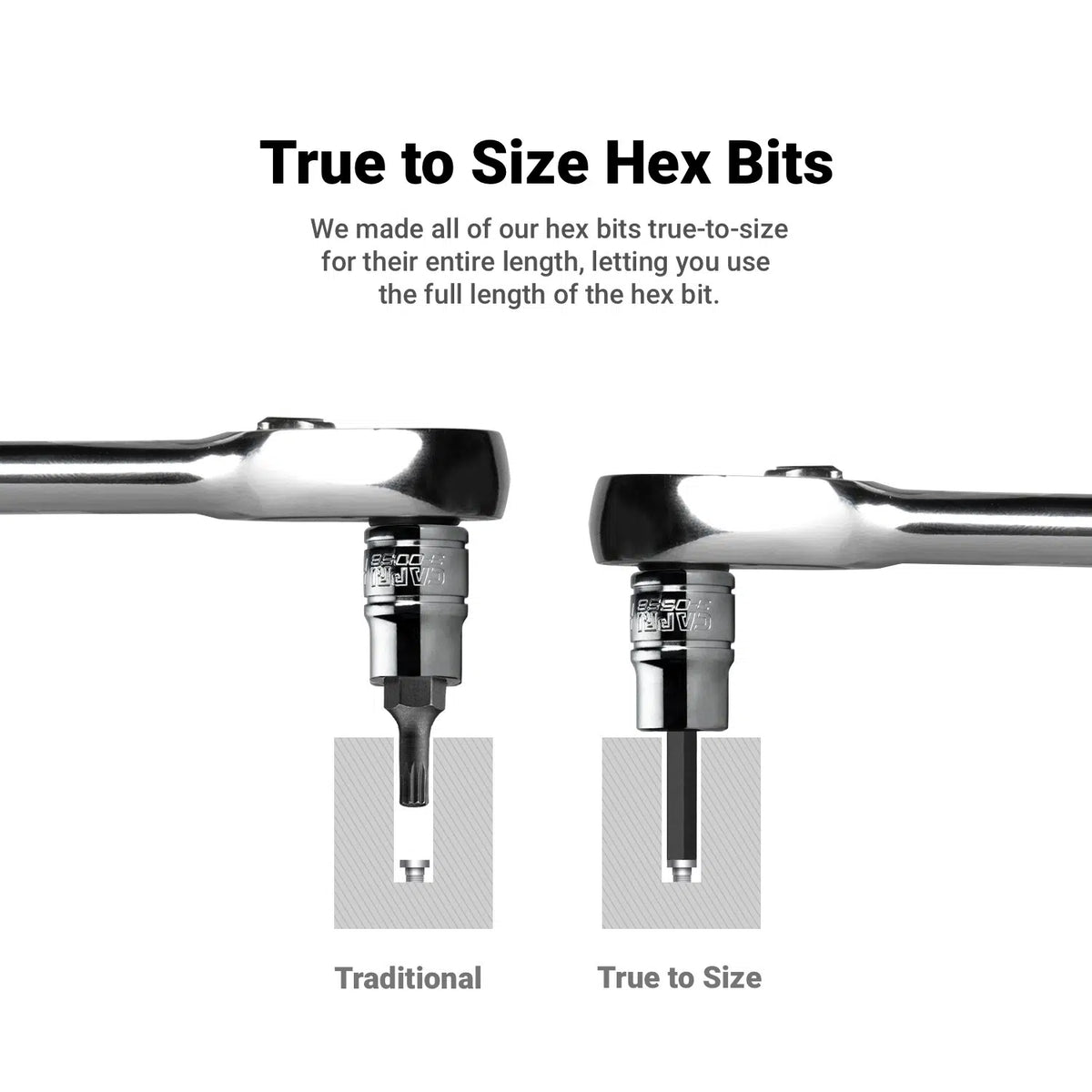 Long Hex Bit Sockets, SAE