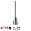 Long Hex Bit Sockets, SAE