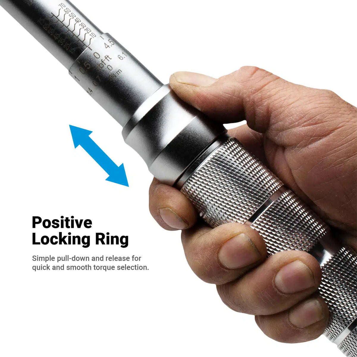 1/2" Drive Industrial Torque Wrench 30-150 ft-lbs.