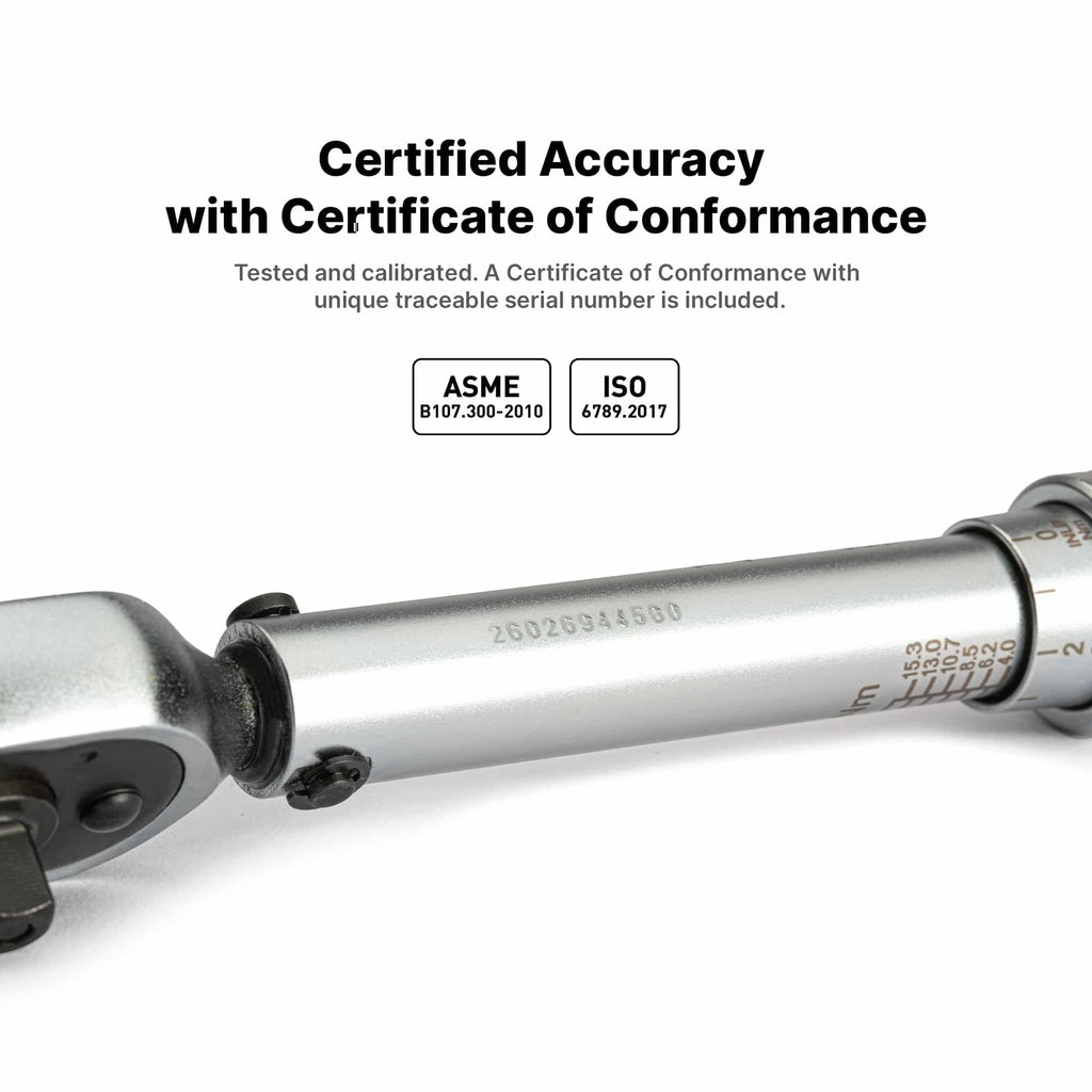 1/4" Drive Industrial Torque Wrench 30-150 in-lbs.