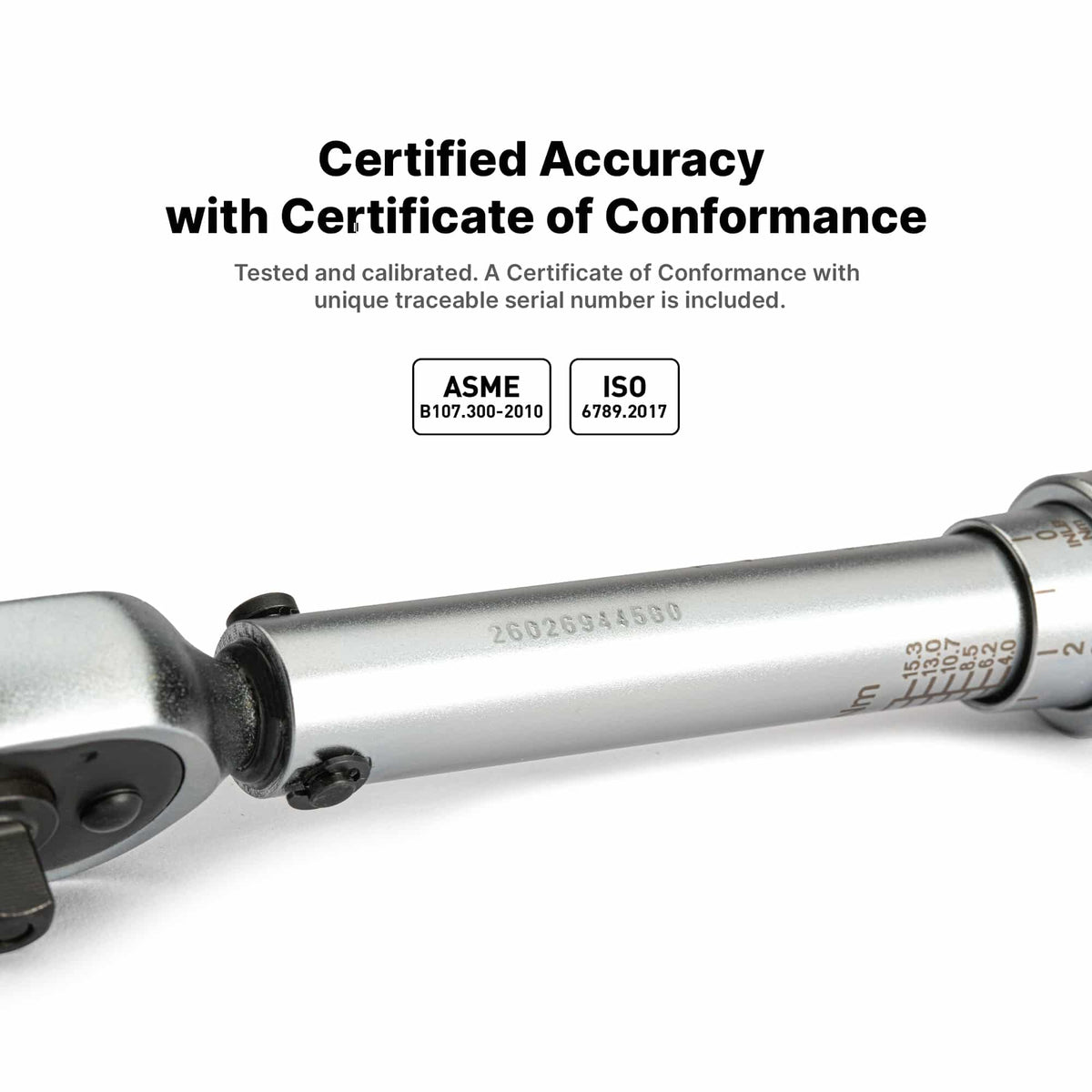 1/4" Drive Industrial Torque Wrench 30-150 in-lbs.