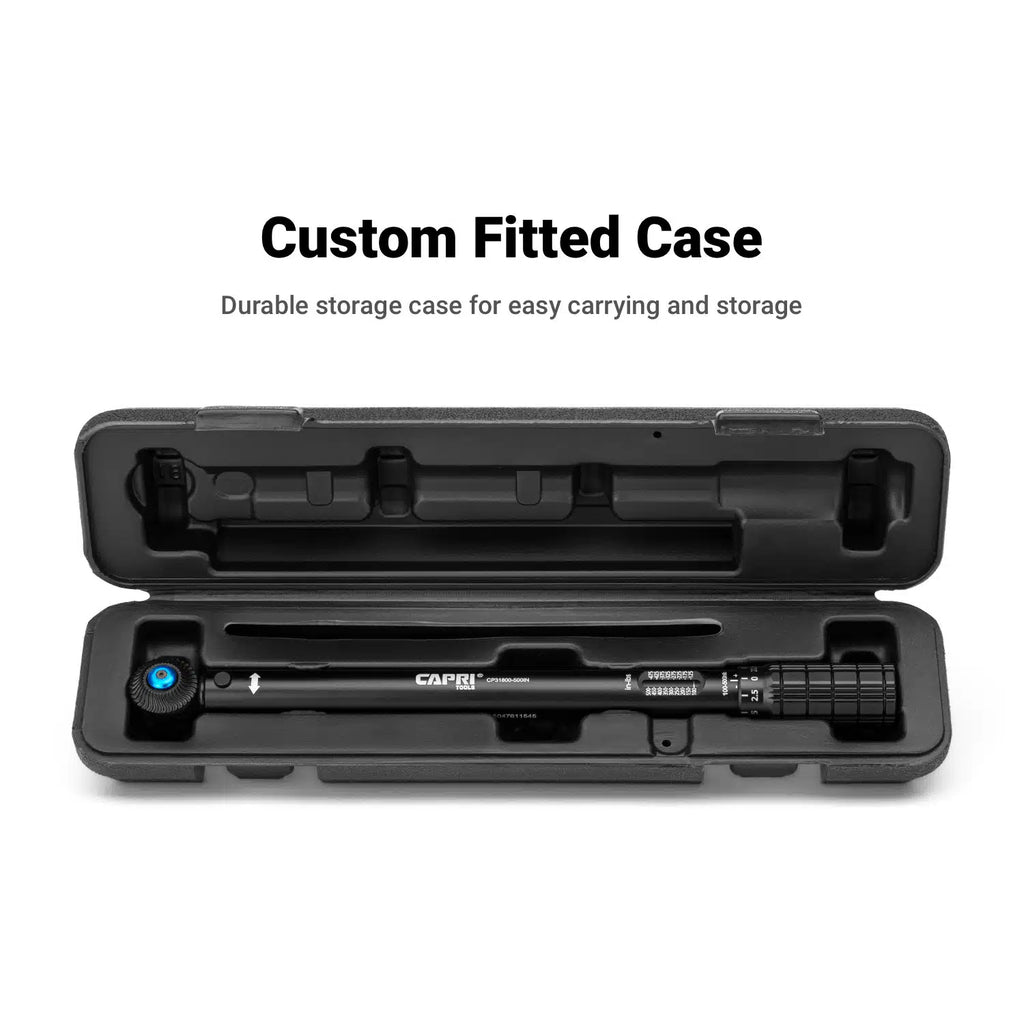3/8" Drive Mini Torque Wrench, 100-500 in-lb