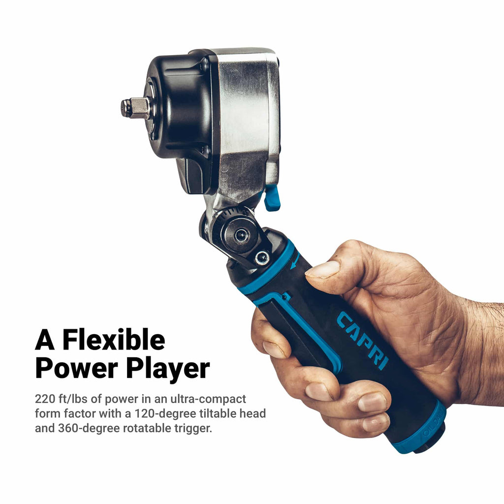 3/8" Drive Flex-Head Angle Impact Wrench