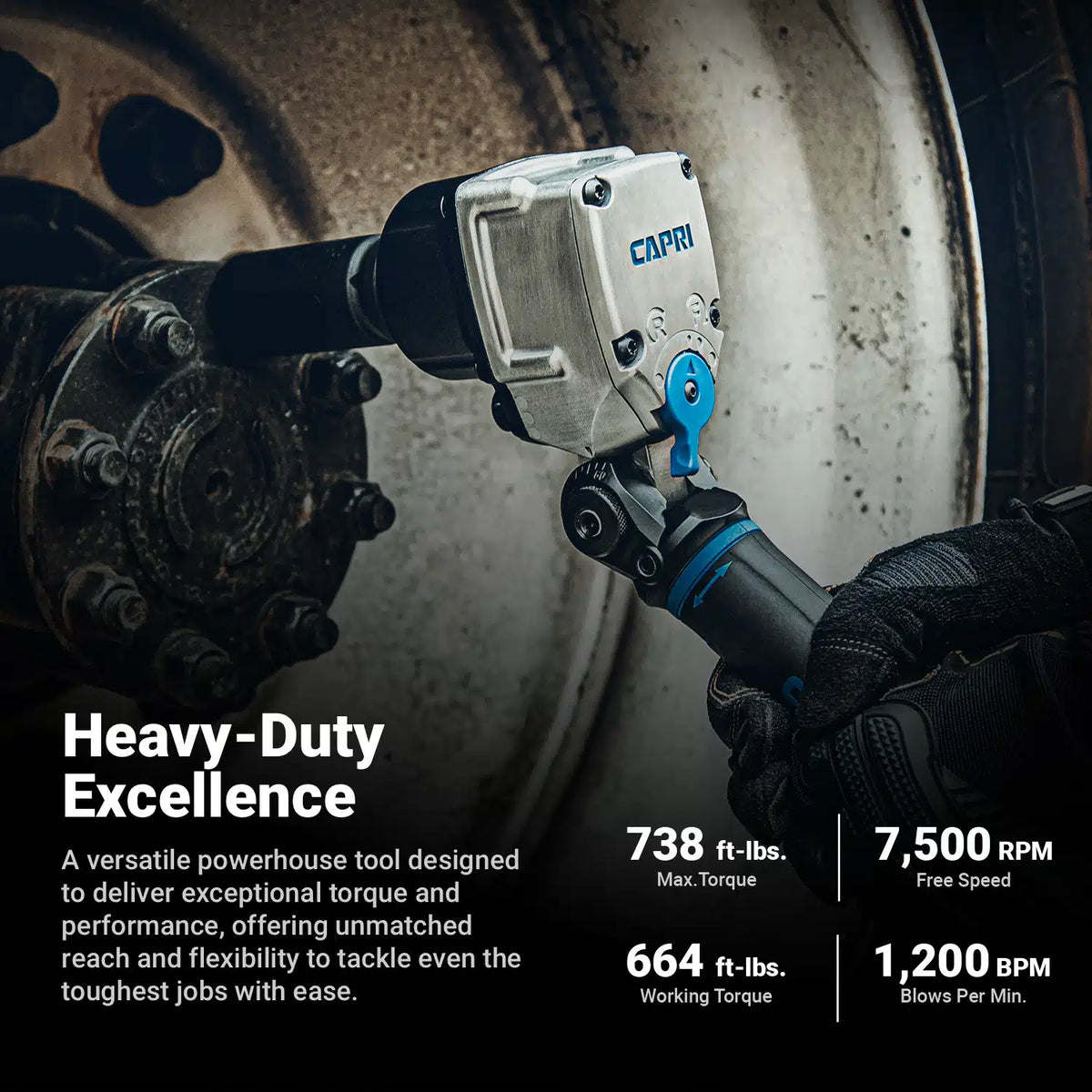 3/4" Drive Flex-Head Angle Impact Wrench