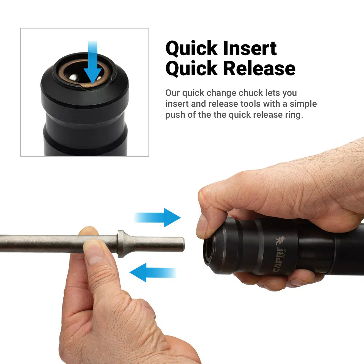 Quick Change Chuck for Air Hammers